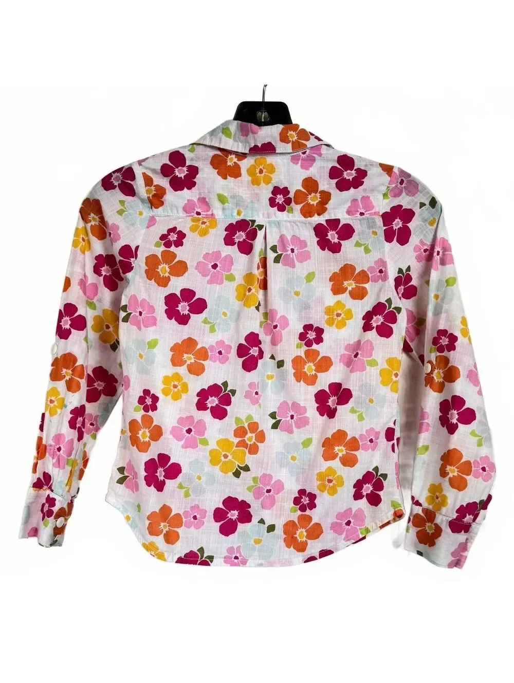 Gymboree White and Floral Button Up Jacket Girl's Size 9